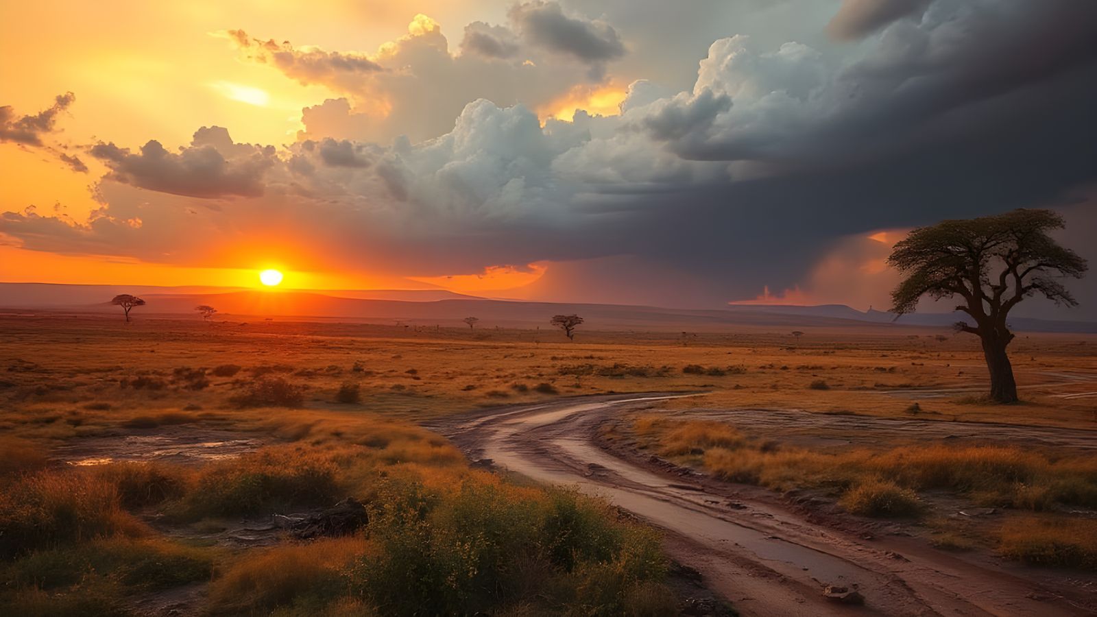 African Landscape Renewal in Vibrant Colors