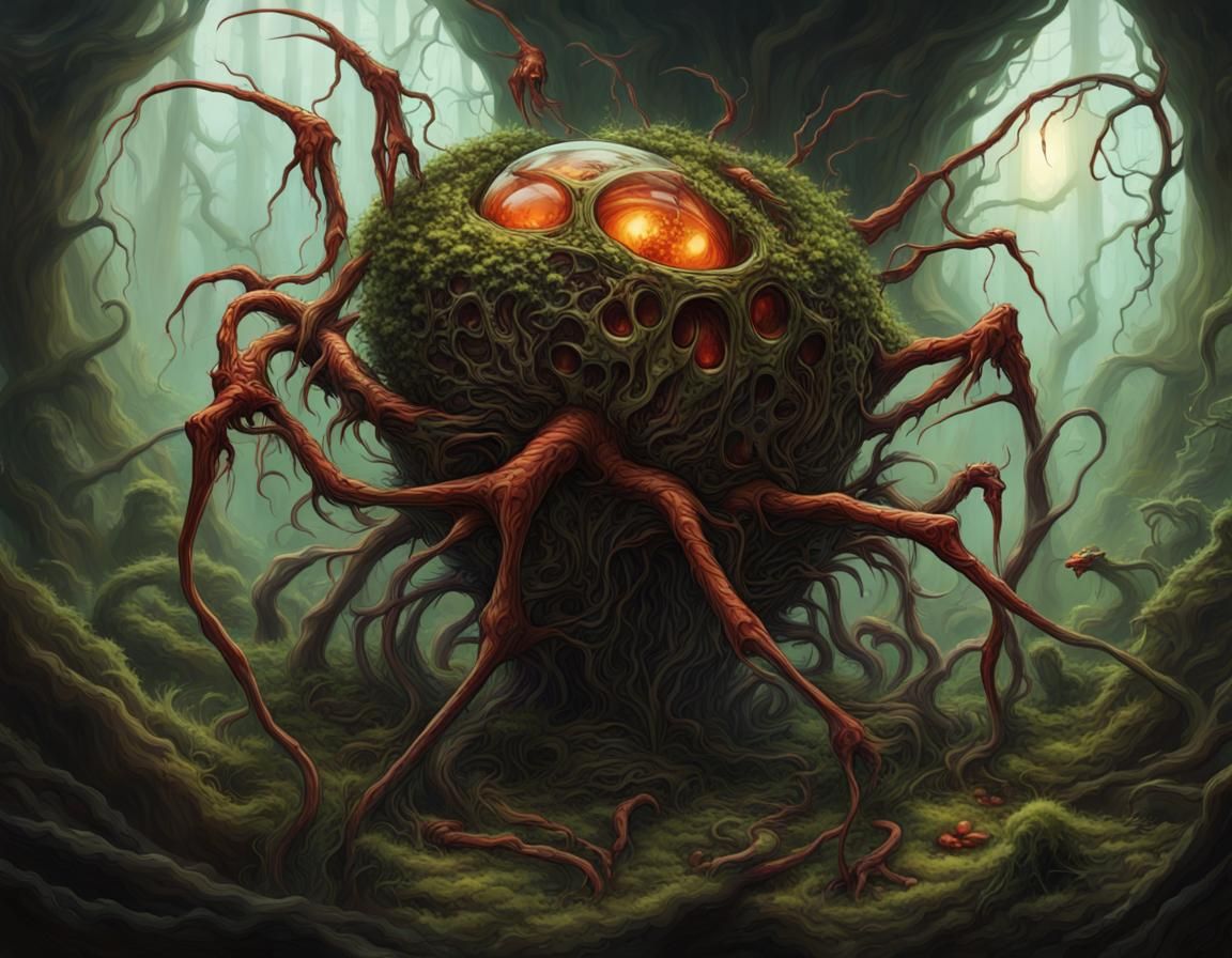 Primal Netherworld Ecosystem in a Terrarium