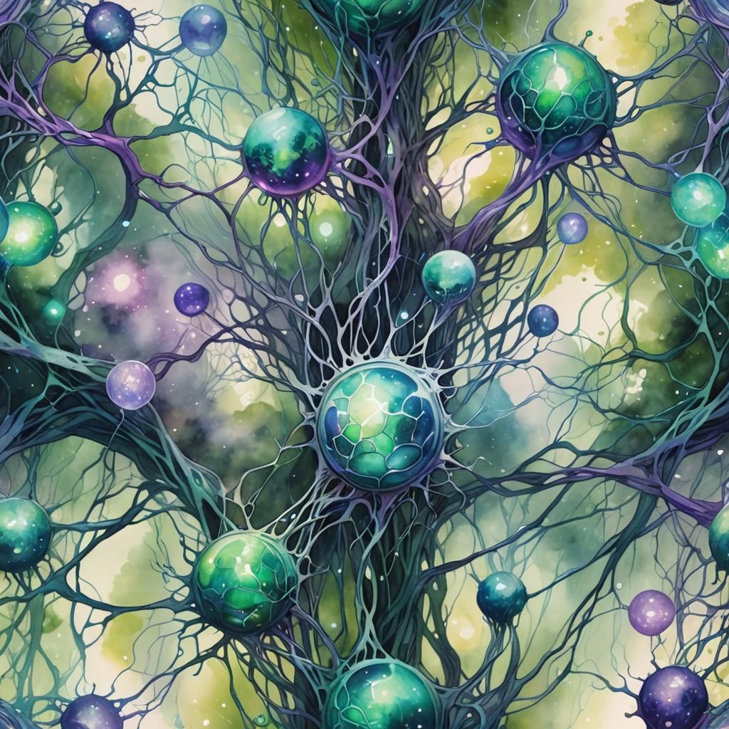 Intricate Human Mindscapes in Dreamy Watercolor