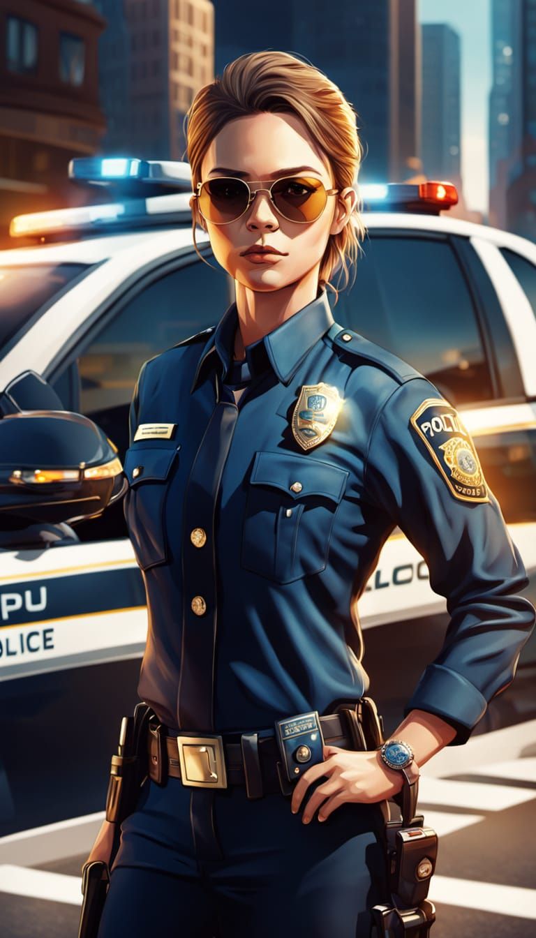 Police Officer Stephanie Concept Art