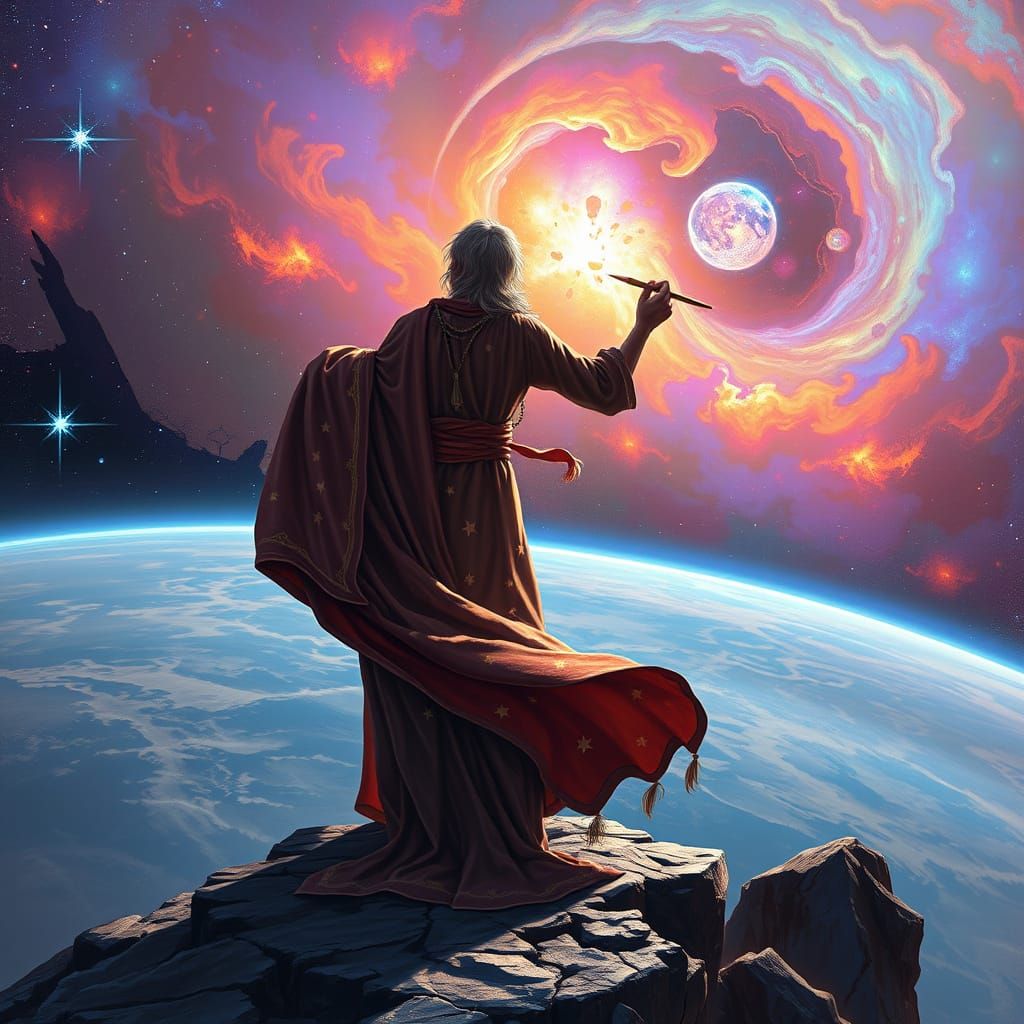 Celestial Painter Creates a Nebula on Distant Planet