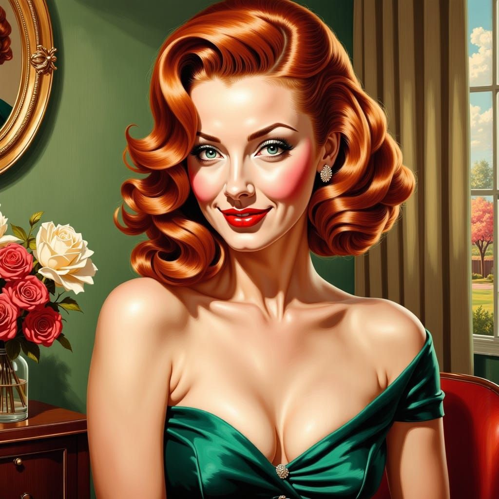 A Vintage Beauty in Shy Delight