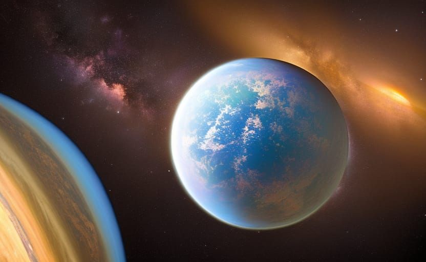 Earthquake on Uranus Moon Miranda: A Digital Painting