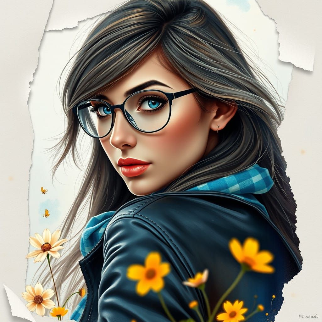 Stunning Fantasy Portrait in Watercolor-Inspired Style