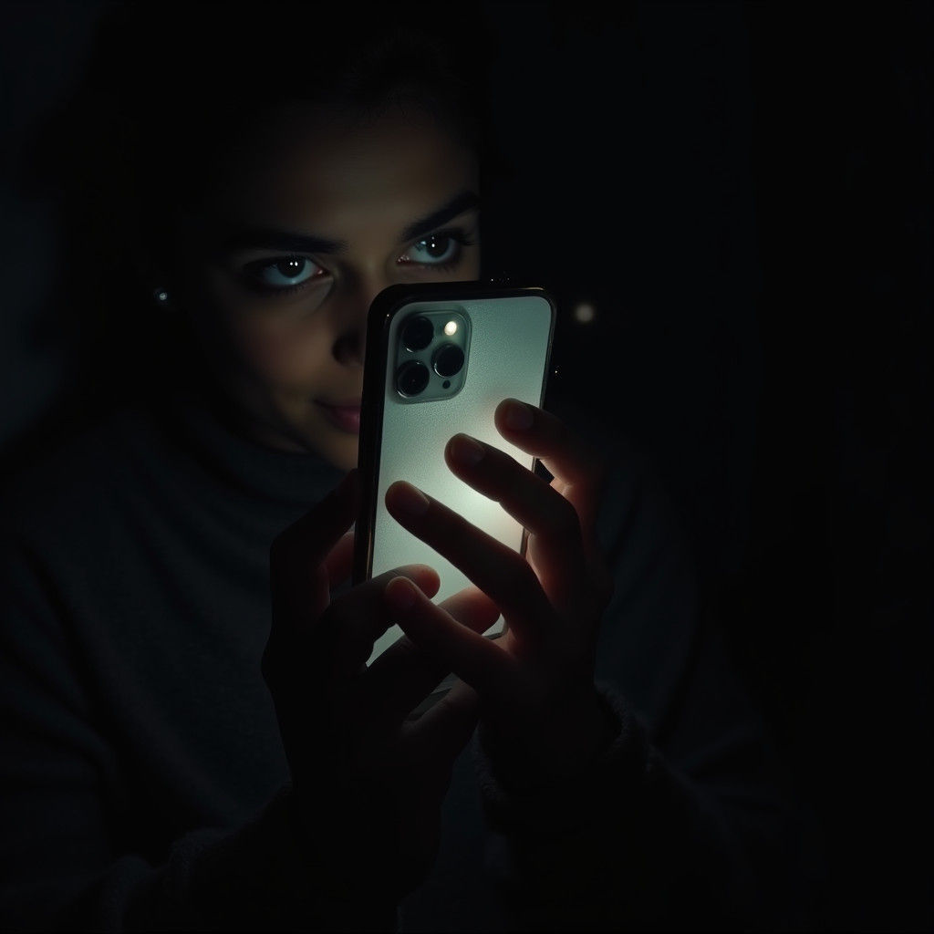 Darkness Hand Mobile Face