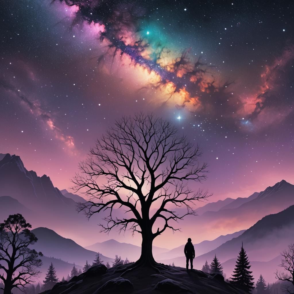 Ethereal Nightscapes in Zaffre Hues