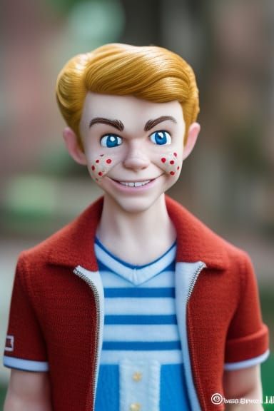 Sinister Archie Andrews in Photorealistic Hyperrealism