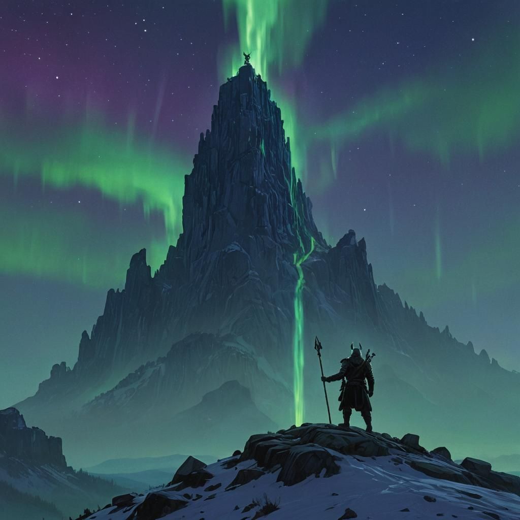 Mystical Odin Reigns Over Viking Realms