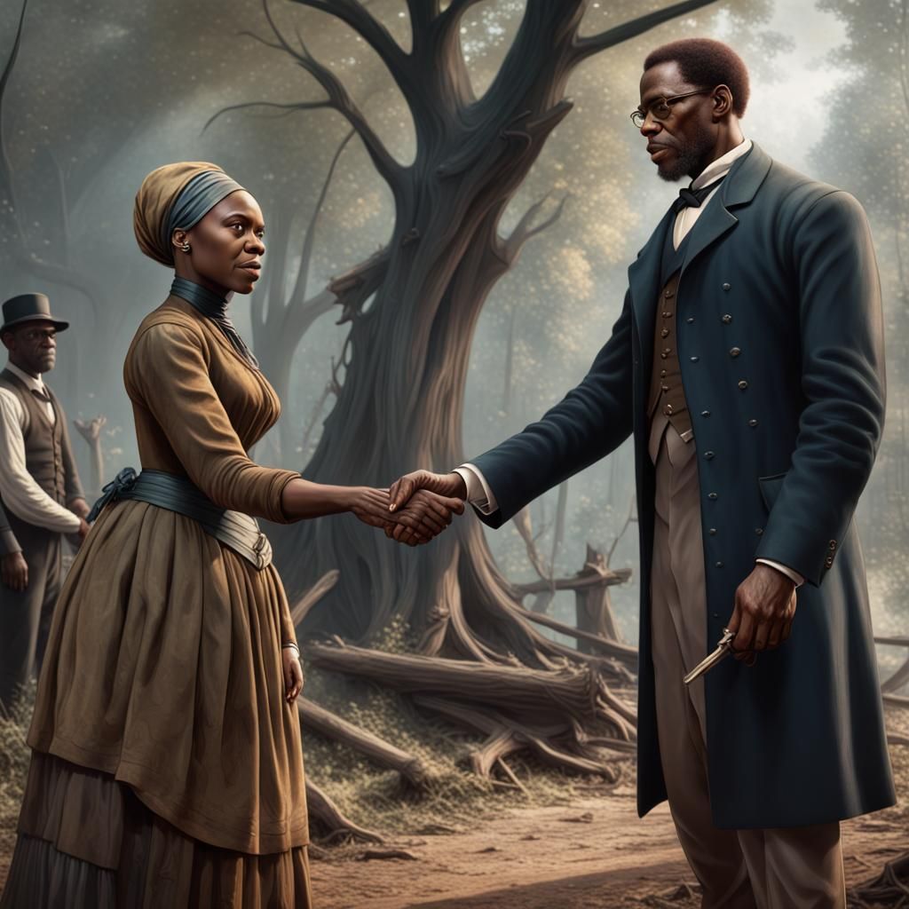 Malcolm X Meets Harriet Tubman in Vibrant Fantasy