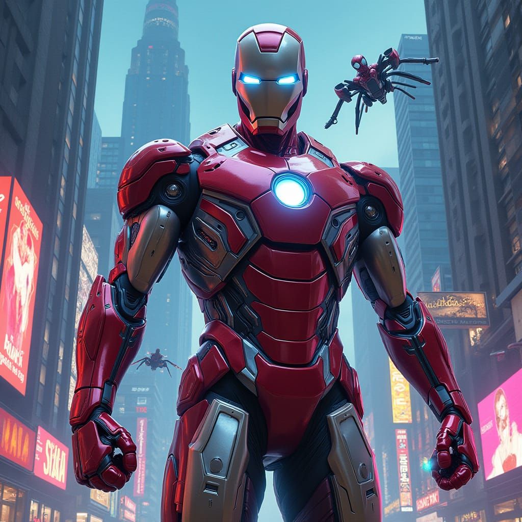 Cyberpunk Heroes Unite in Futuristic Metropolis