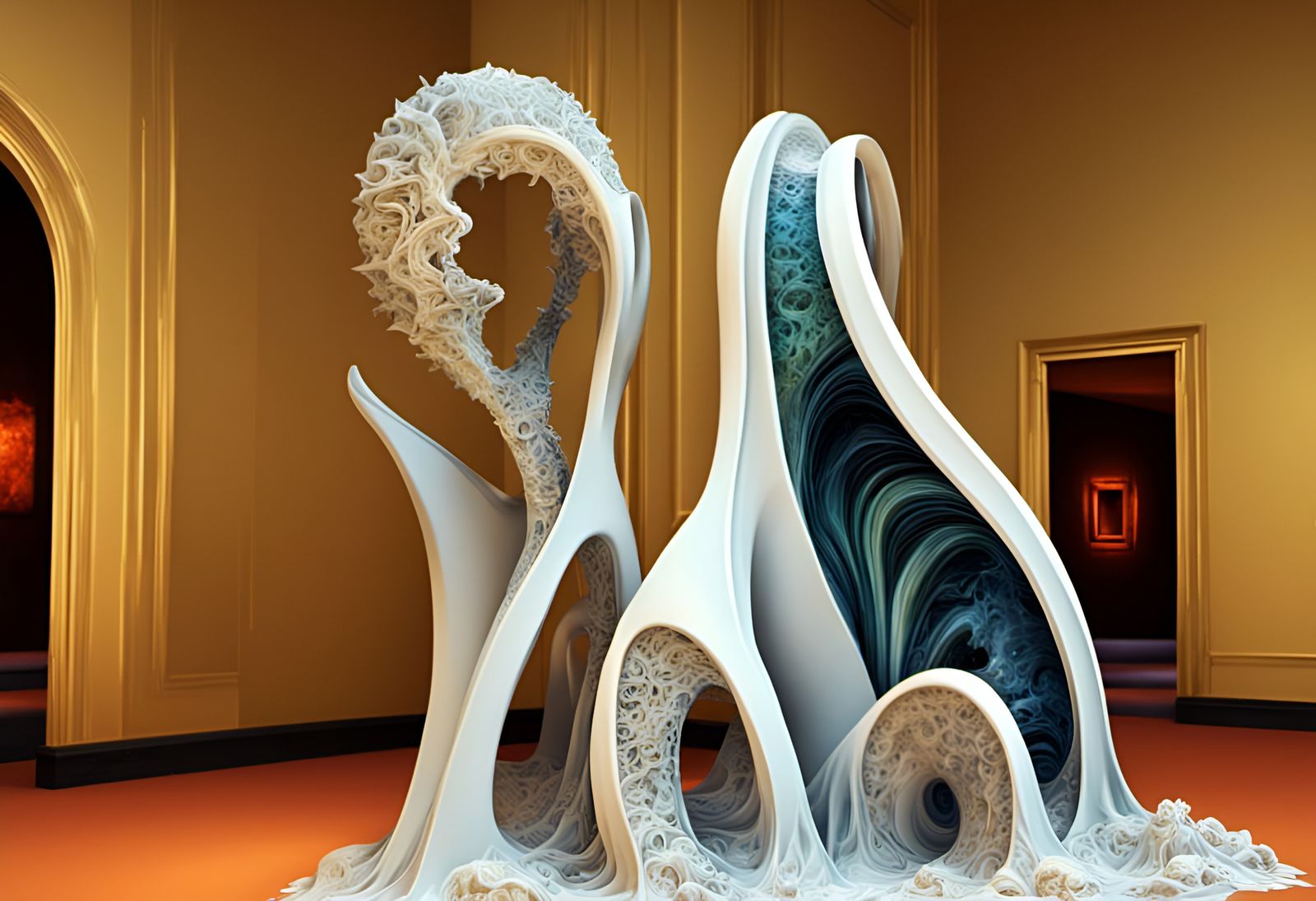 Geometric Mandelbulb Masterpiece in Intricate Polychromatic...