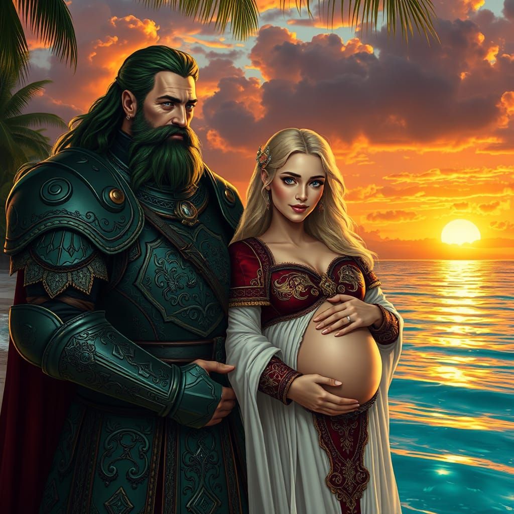 Emerald Knight and Radiant Warrior Bask in Tropical Paradise