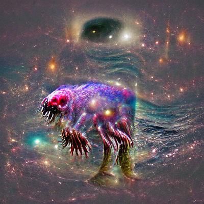 Surreal Cosmic Beast Dwells in the Unknown