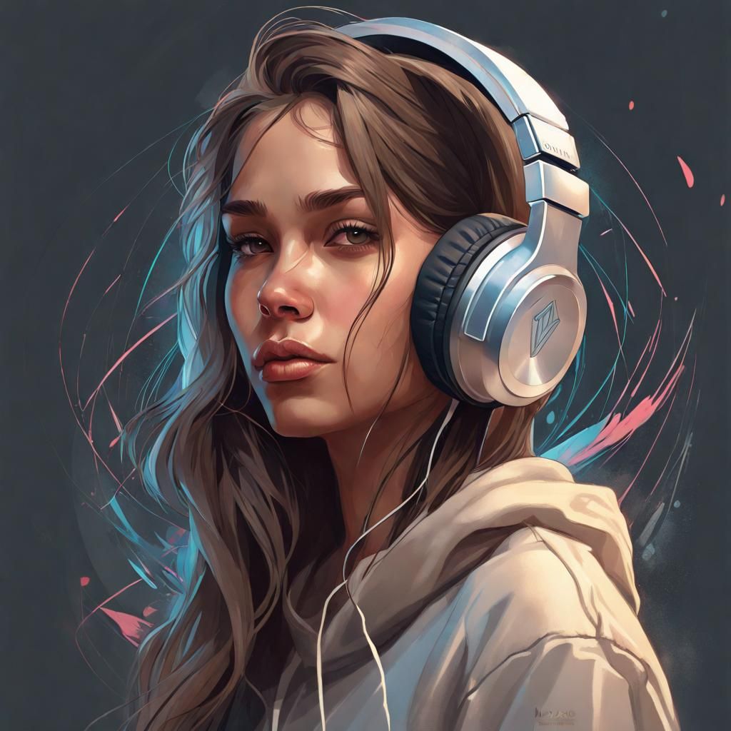 Modern Teenage Girl in Moody Portrait