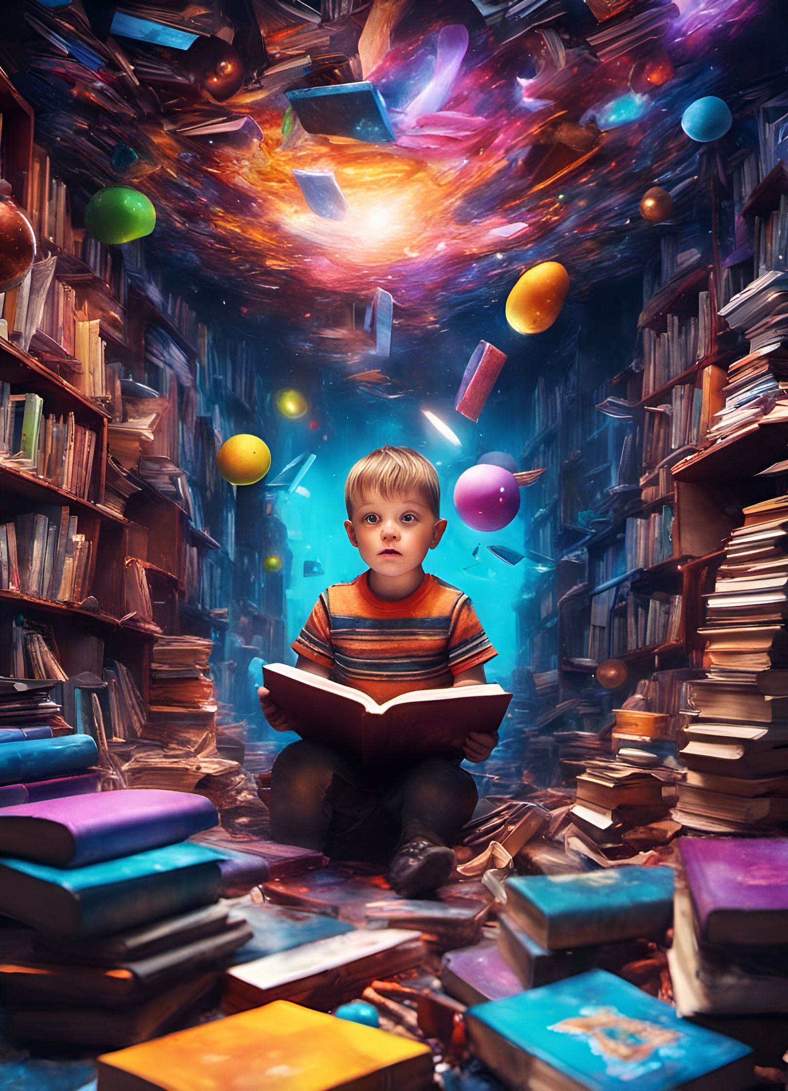 Telekinetic Child in Wonder