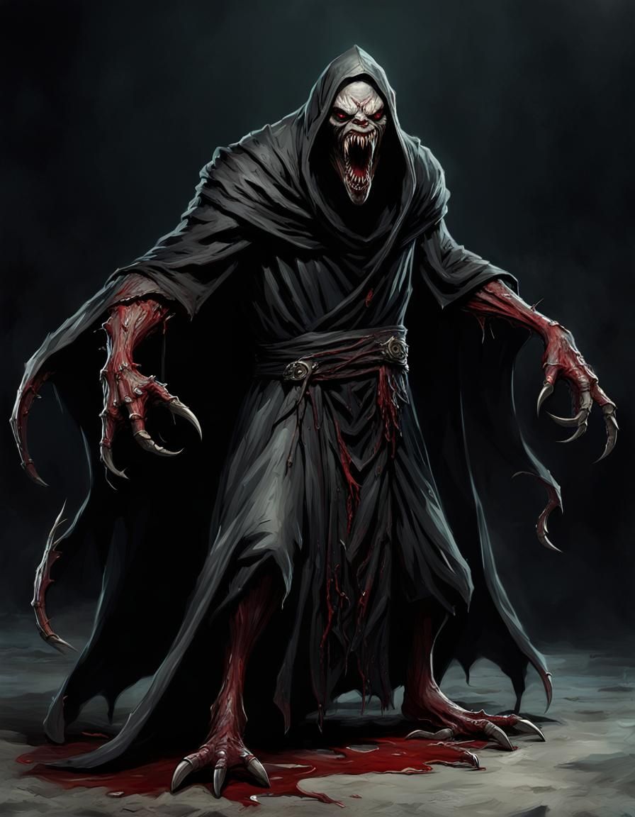 Dark Fantasy Hunchback Monster Unleashes Terror