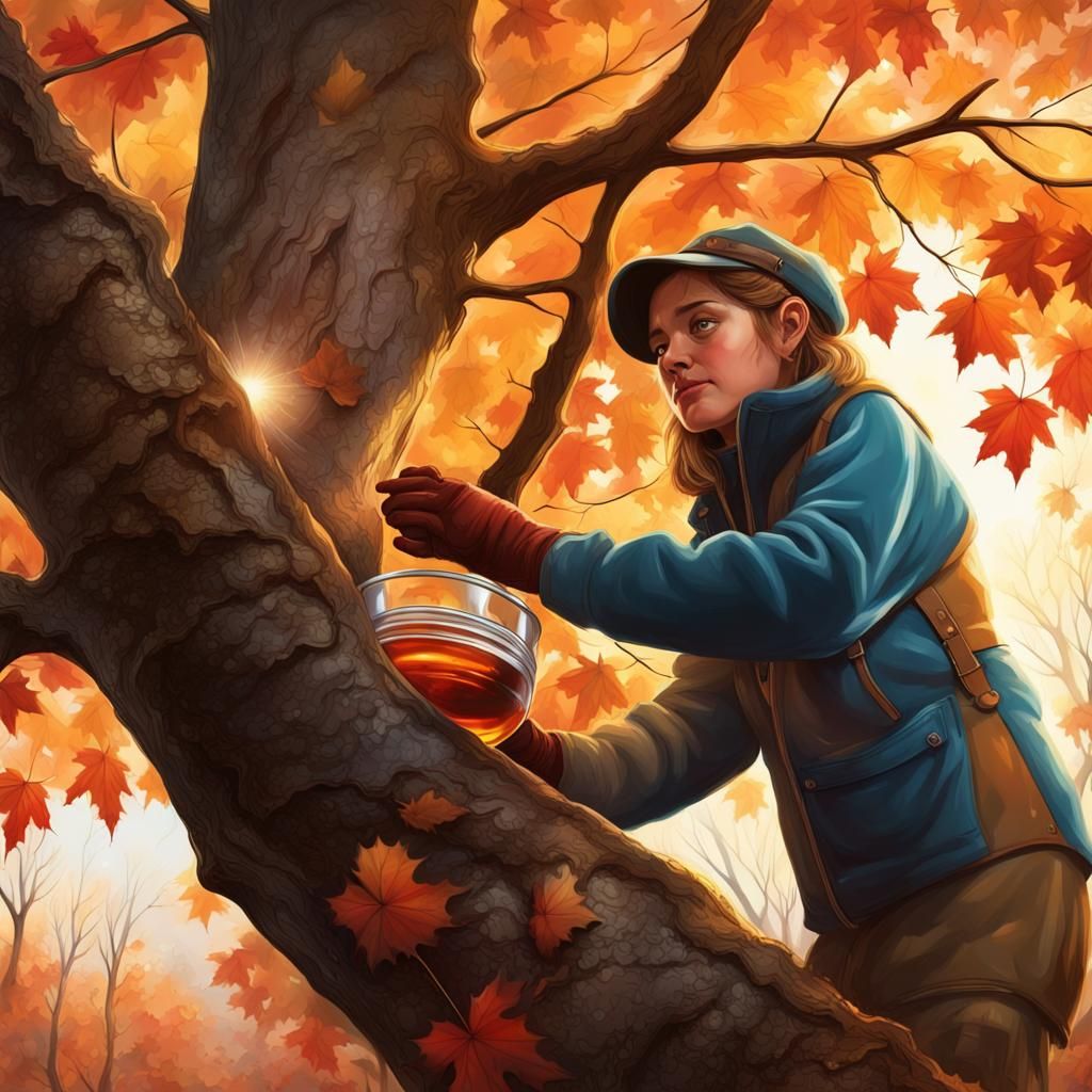 Collecting Maple Syrup