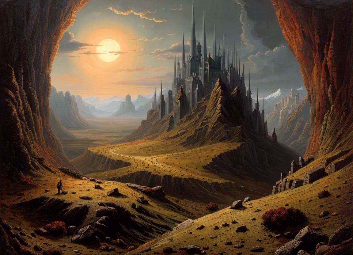 mountain crater village