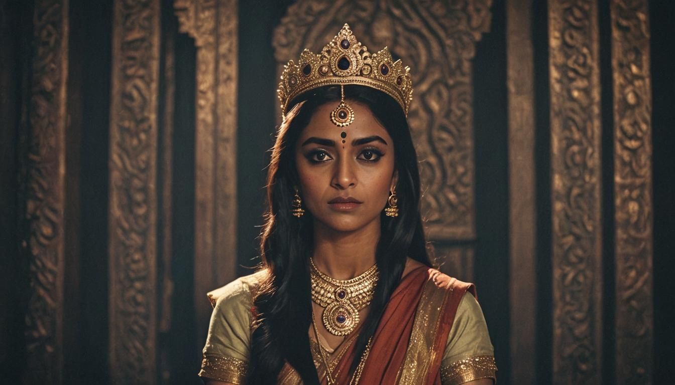 Ancient Indian Princess Sita's Enchanting Close-Up