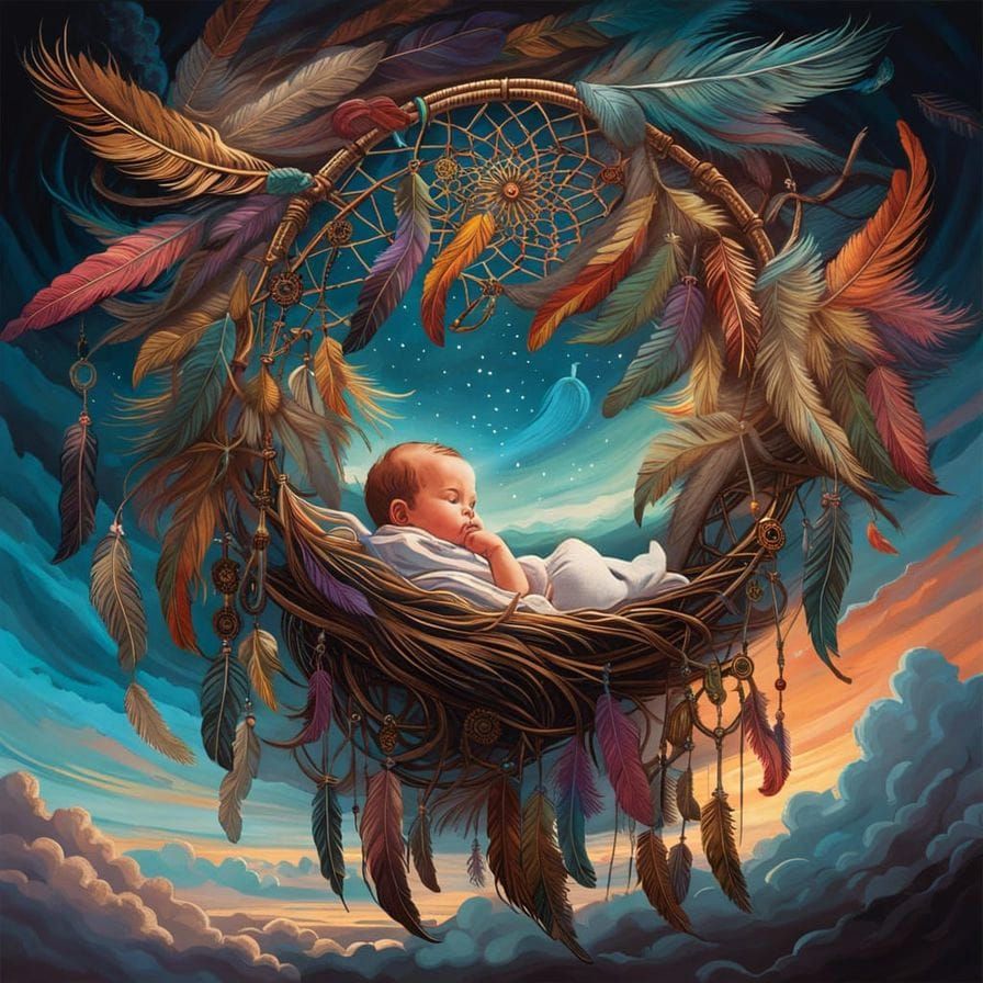 Soft Pastel Dreamcatcher Wrap