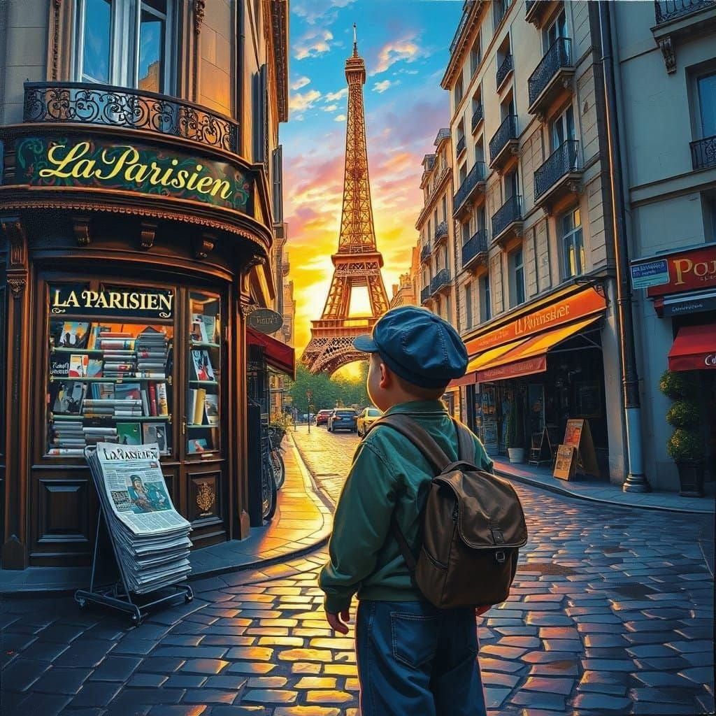 la parisien newspapers storefront