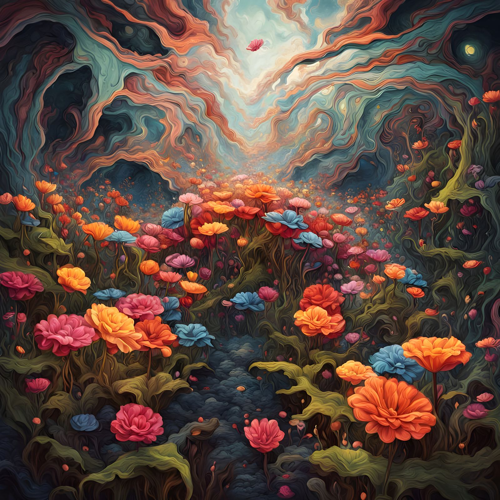 Chaotic Flower Image