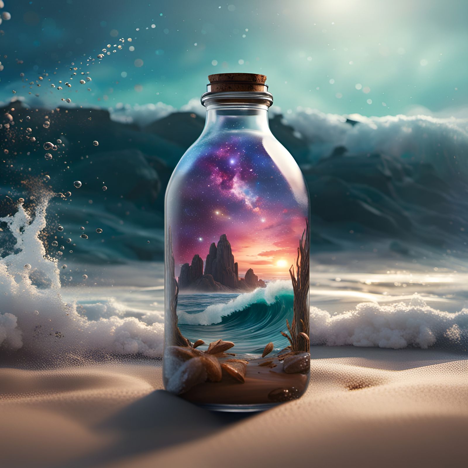 Galaxies in Glassy Oasis