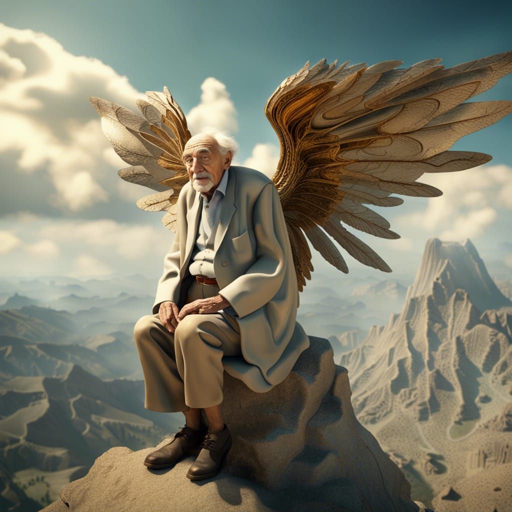 Ethereal Giant Descends Upon Mount Olympus