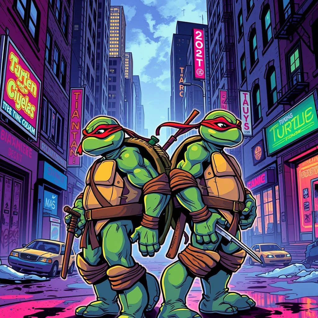 Heroes in a Neon-Lit Metropolis