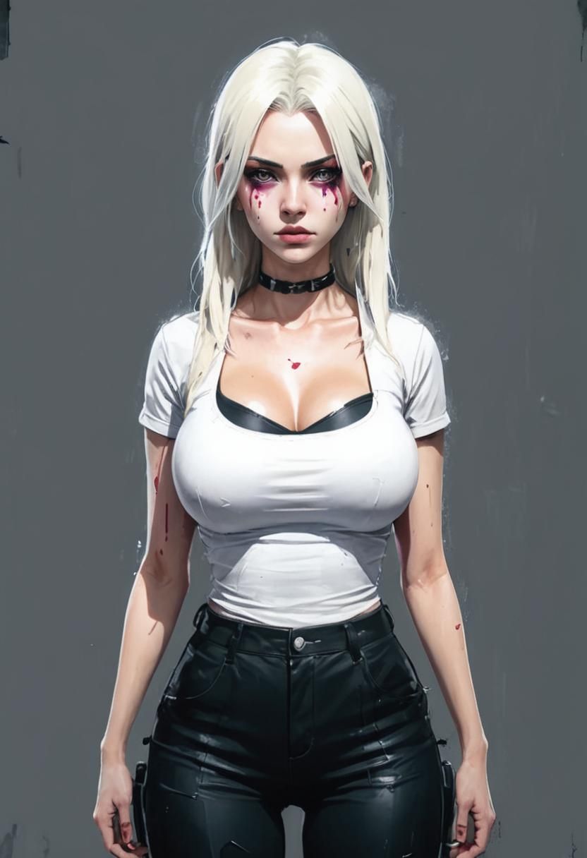 Gothic Survivor Sable Ward in Dark Alleyway