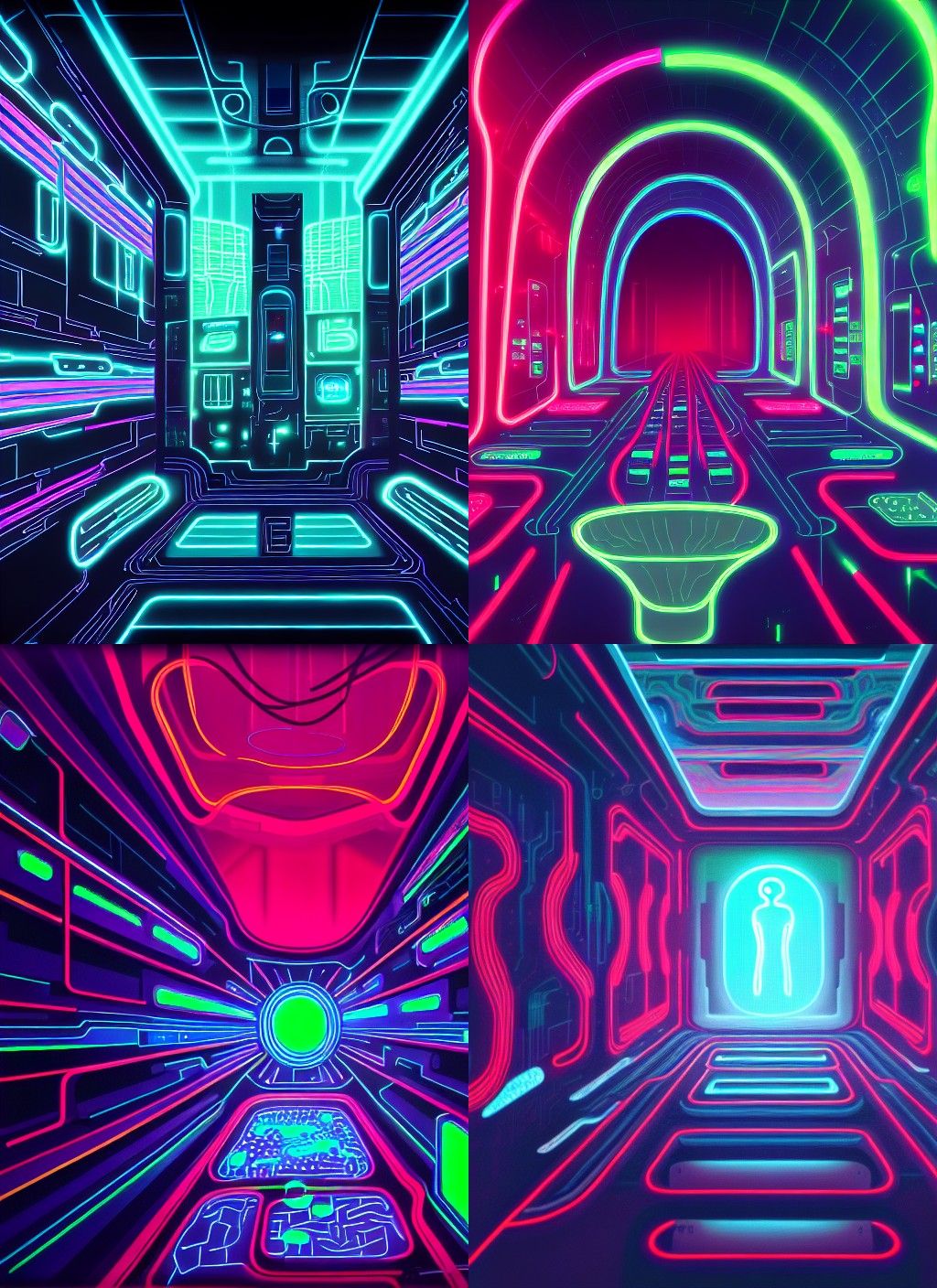 Cyborg Brain in Neon Infinity Shutdown