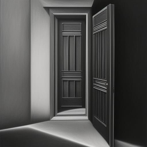Charcoal Drawing of the Door to Perception