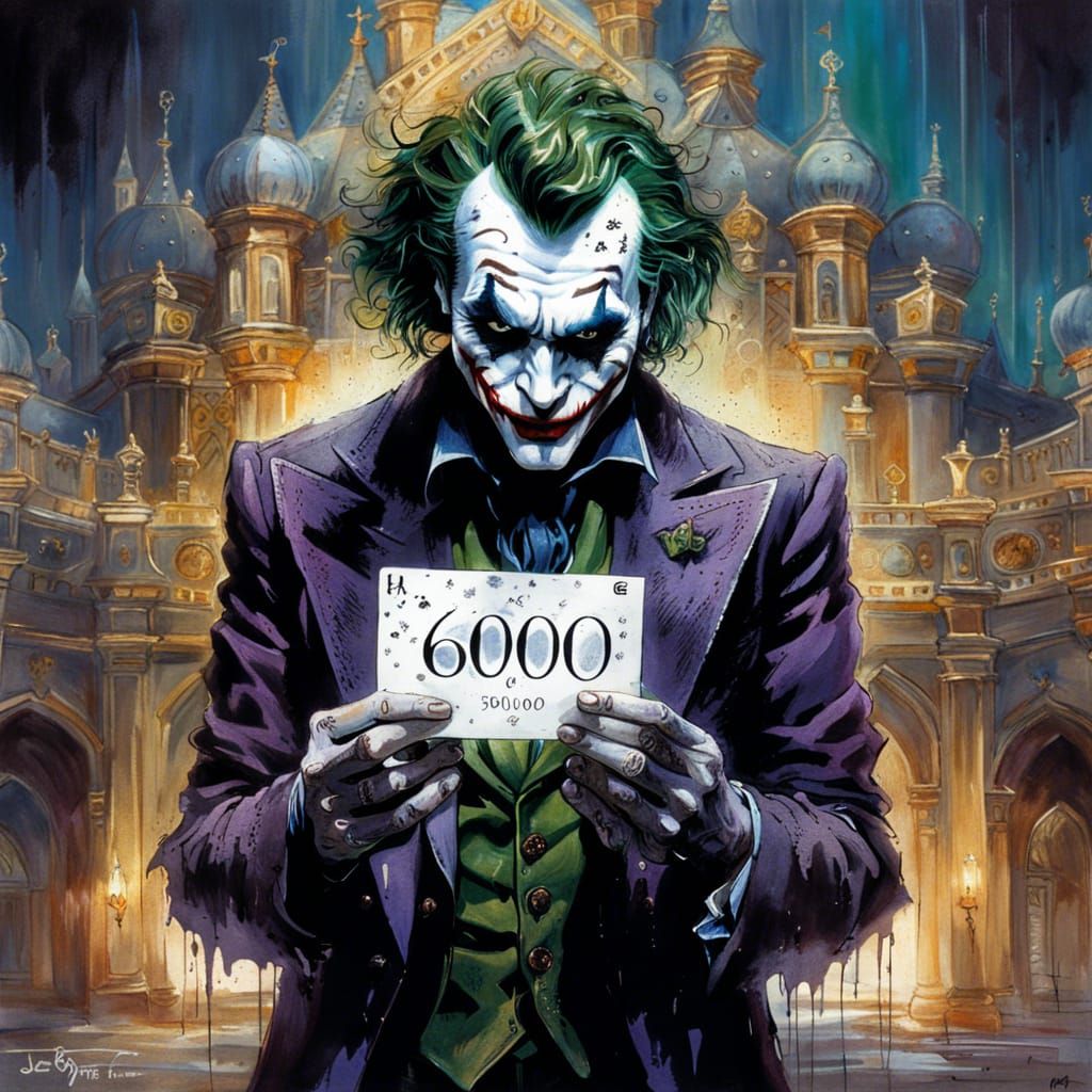 Joker Celebrates 6000 Followers in a Dark Fantasy Palace