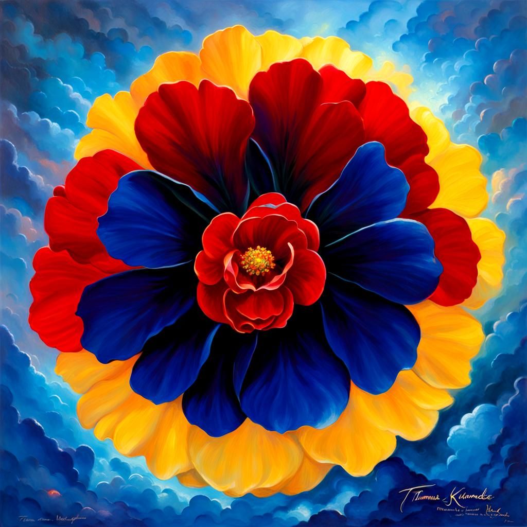 Scarlet Begonias and a touch of the blues, cosmic, ethereal,...