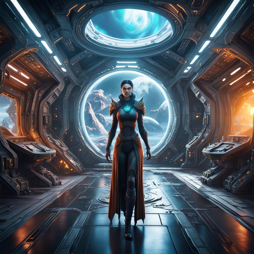 Ethereal Space Sorceress Unveils Alien World Secrets