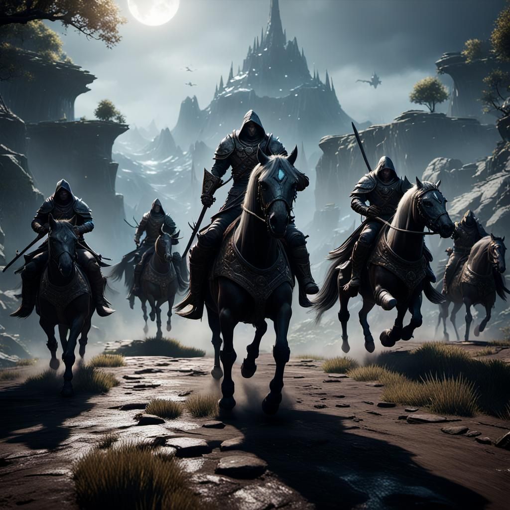 Epic 3D Cinematic Masterpiece of the Four Horsemen