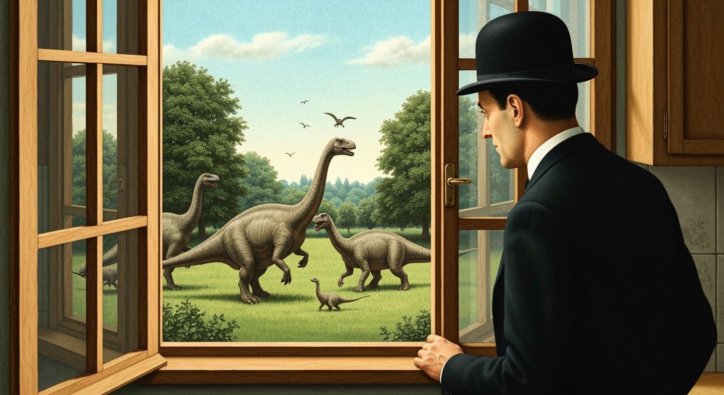 Man Sees Dinosaurs in Surreal Belgian Garden