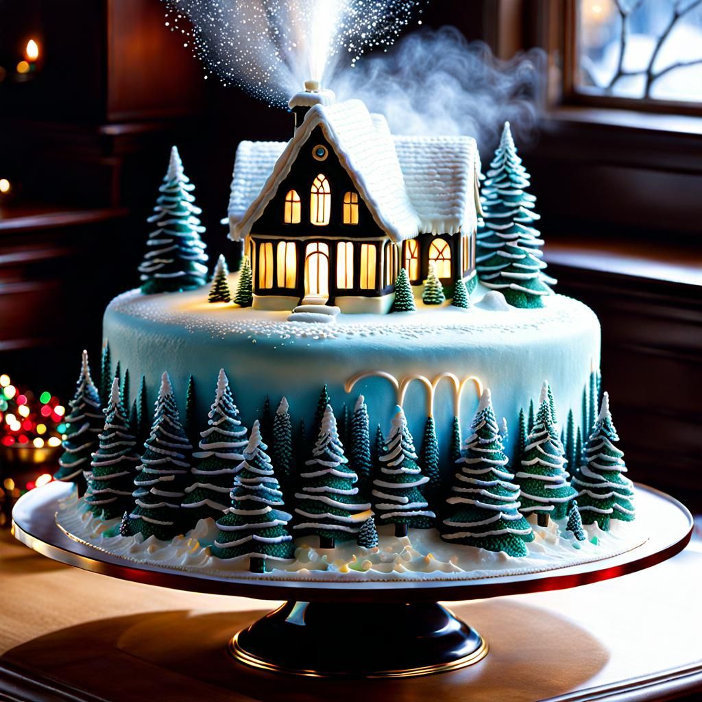 A wonderful special Christmas cake