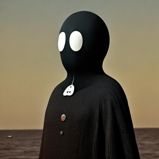Surrealist Portrait of a Mustachioed Gentleman