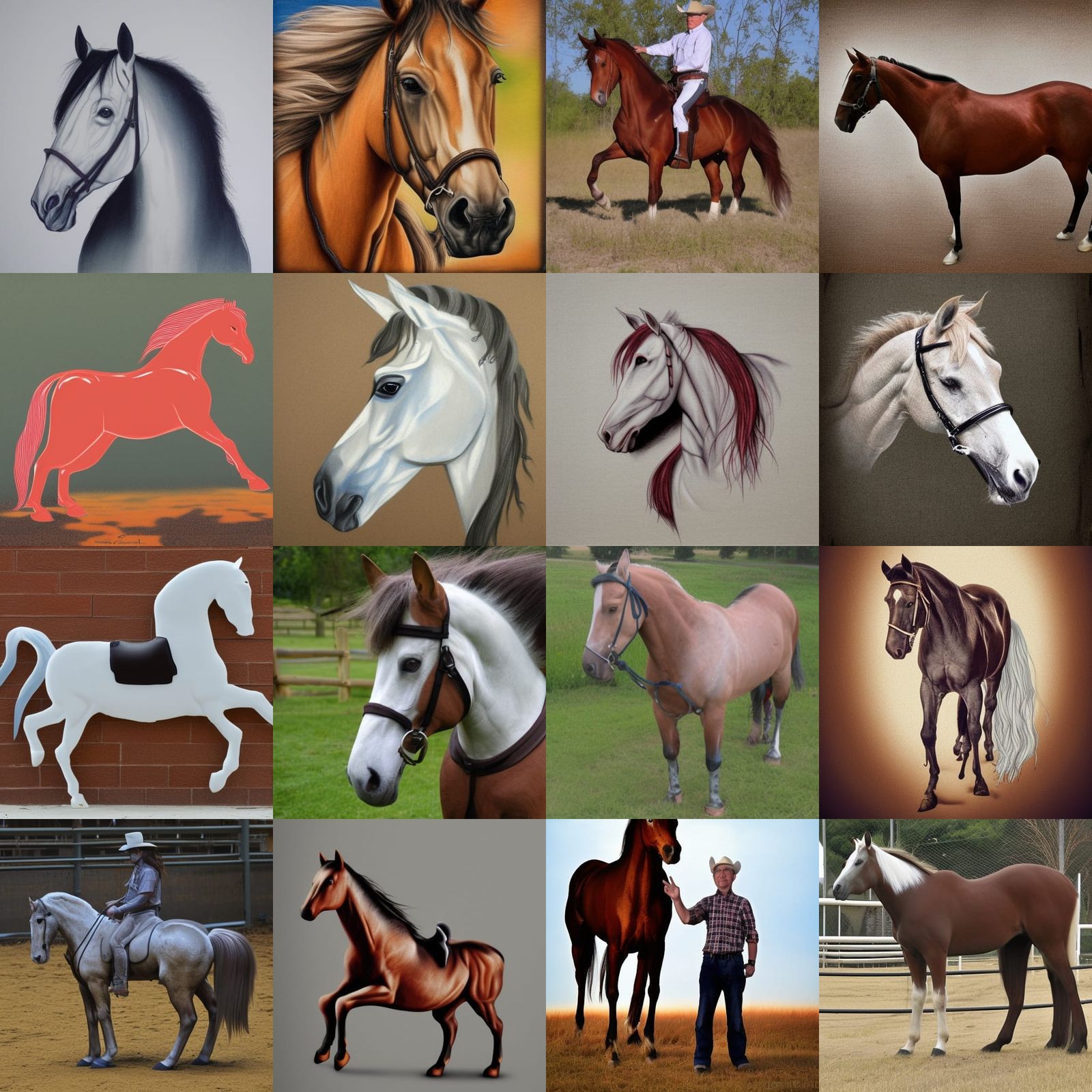 A Whimsical Cartoon Horse Named Jerry