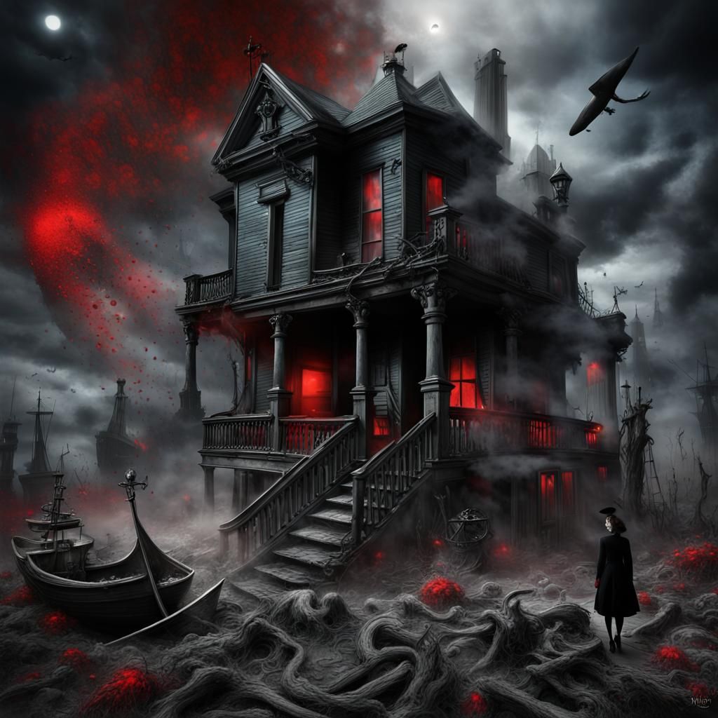 Fantastical Haunted Landscape: A Gothic Dream World