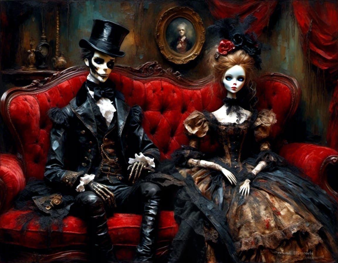 creepy living doll couple II - edit