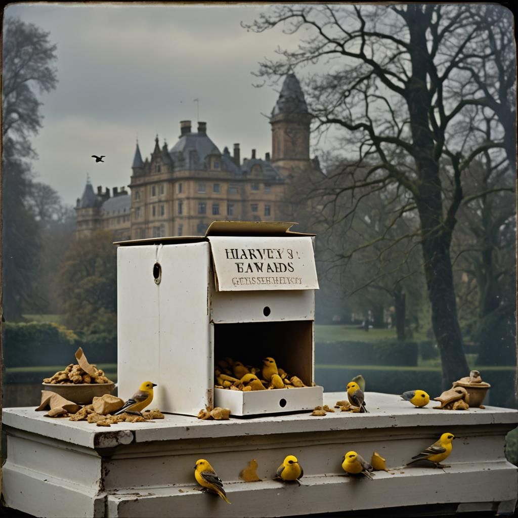 Sleek Metal Bagbox Leaks Brown Sugar in a Gilded English Pal...