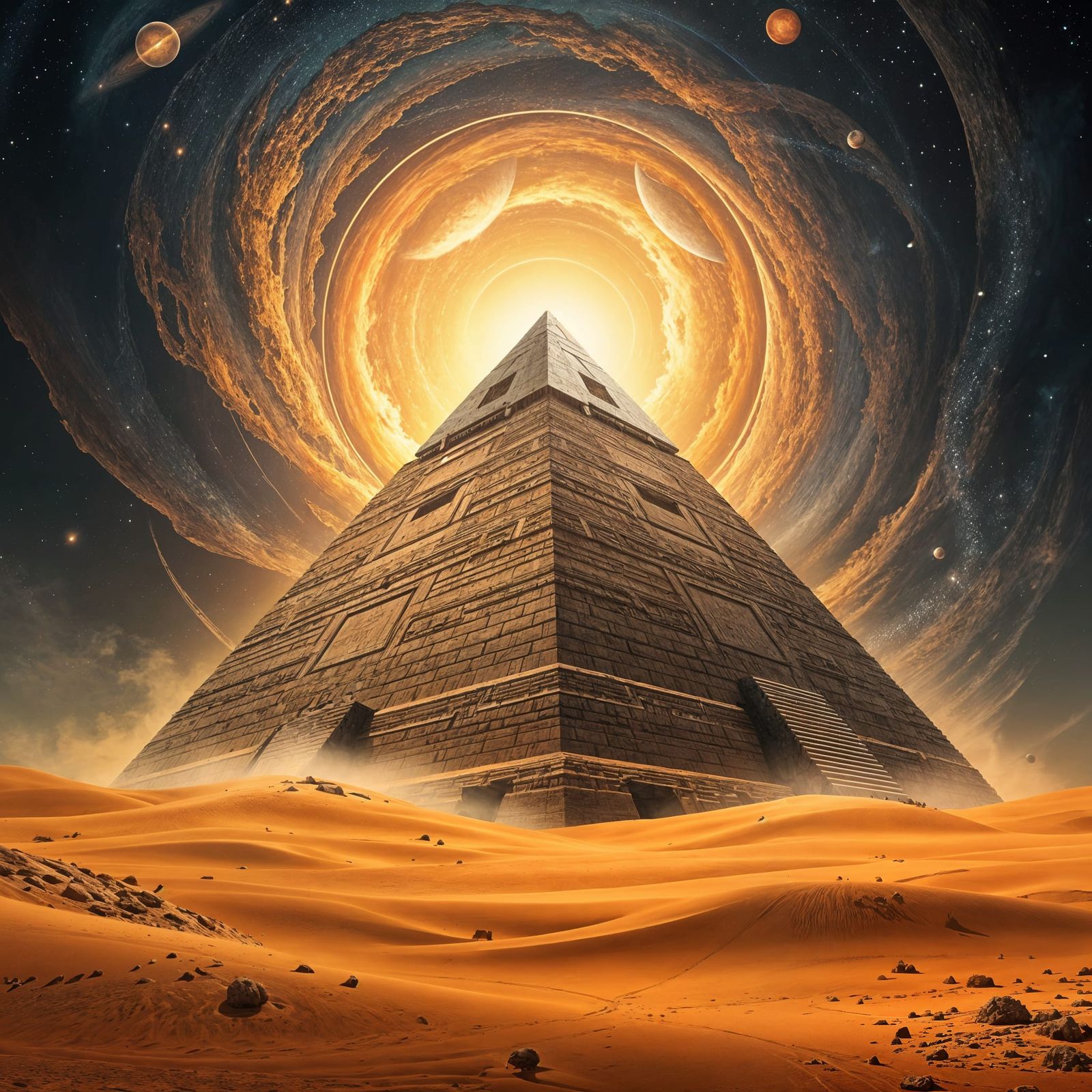 Pyramid Spaceship Ascends with Cosmic Energy