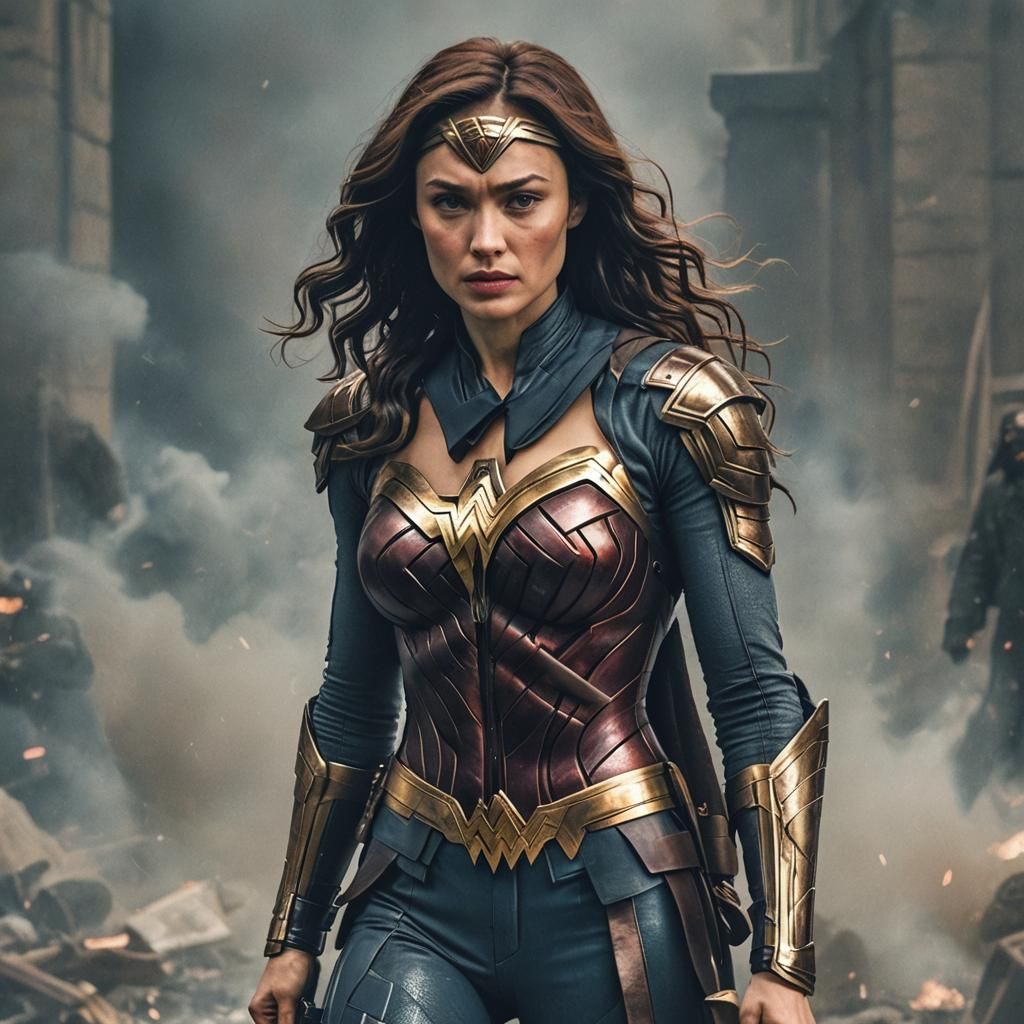 Olga Kurylenko as Wonder Woman in Cinematic DC Comics Style