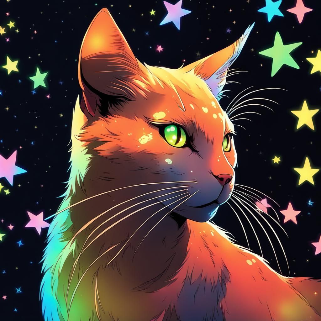 Celestial Feline Majesty