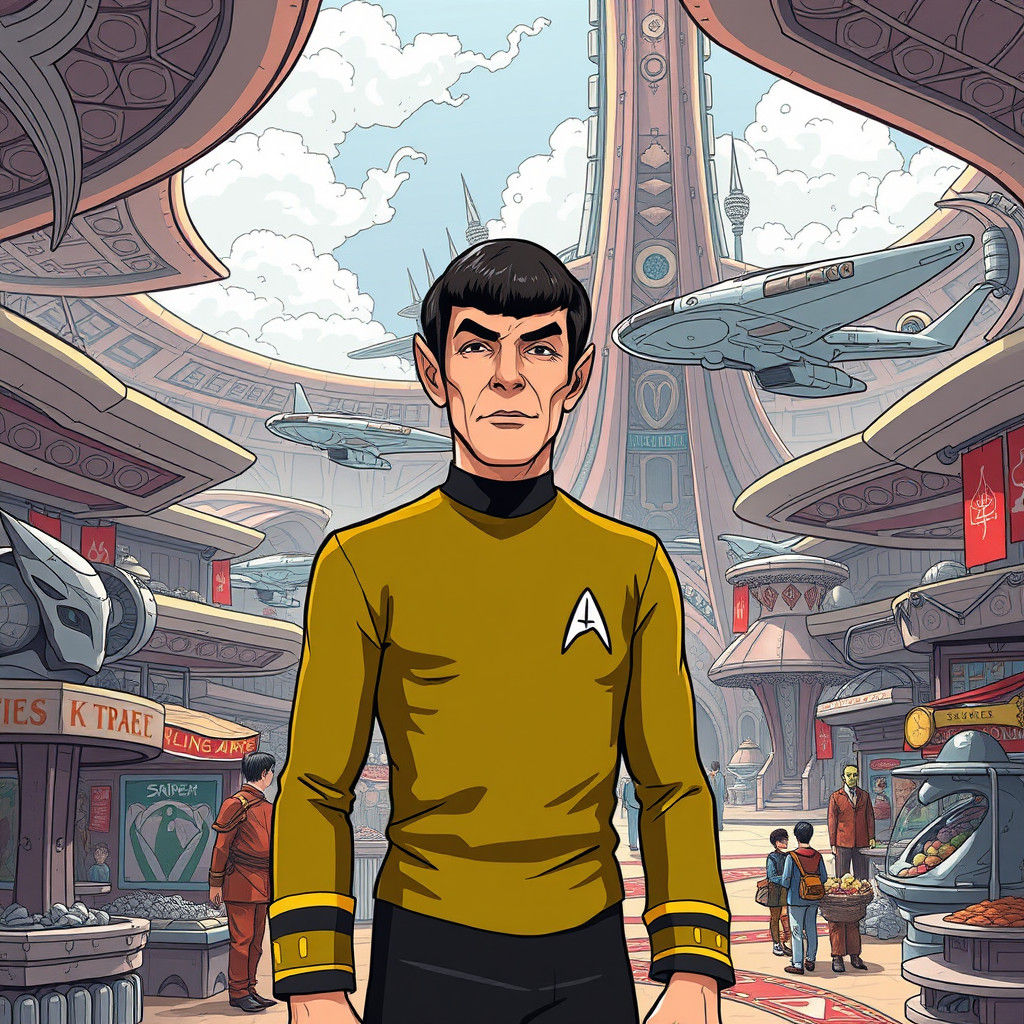 Intricate Klingon Vulcan Worlds Doodle Sketch Anime Art