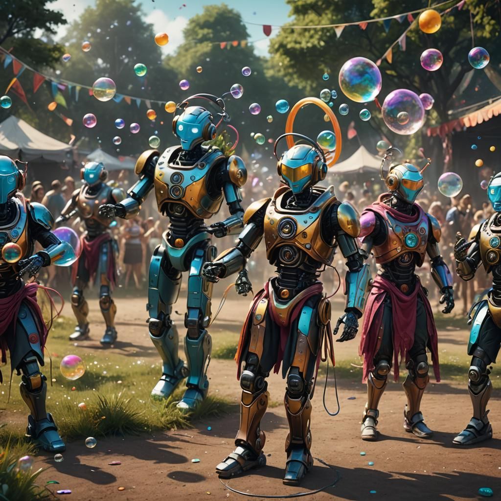 Robots Groove at Vibrant Music Festival