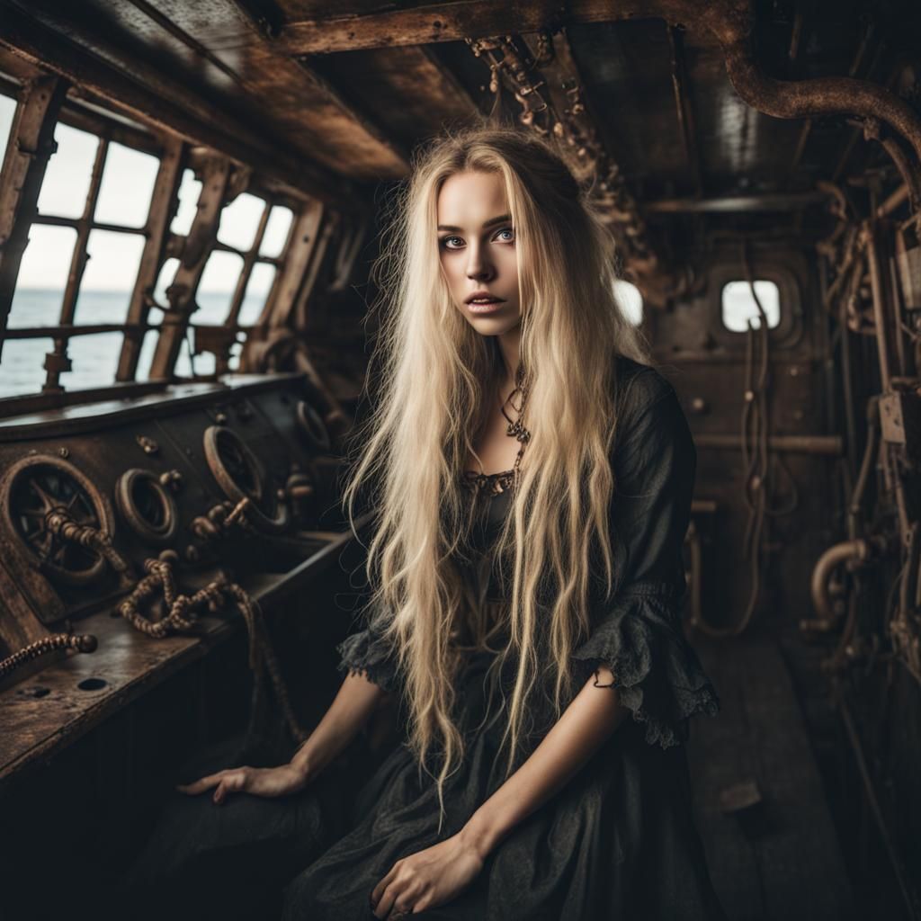 Enchantress on a Haunted Pirate Vessel