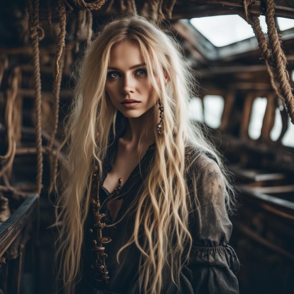 Lovecraftian Girl on Ghost Ship